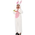thumbnail image 5 of Ruyang Girls Boys Easter Outfit Cute Bunny Romper Long Ear Rabbit Hoodie Jumpsuit Toddler Kid Furry Warm Onesie Fleece Lined Clothes, 5 of 9