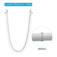 thumbnail image 2 of Unique Bargains 5.5 Feet White Velvet Stanchion Rope, Crowd Control Barrier Rope with Snap Hook, Golden, 2 of 6