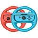 Steering Wheel Controller for Nintendo Switch and Switch OLED Model (2 Pack) Steering Wheel for Mario Kart, Red and Blue Strawberry Bear Electronics