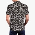 thumbnail image 3 of Balery Hand Drawn Snake Printed Men’s Short Sleeve Polo Shirt, Midweight Men's Shirt,Golf Polo shirts -, 3 of 8