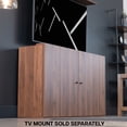 thumbnail image 6 of VIVO Walnut Motorized Vertical Lift Concealed TV Cabinet, Hold 32”-55” TVs, 6 of 8