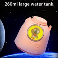 thumbnail image 3 of Christmas Clearance! QLEICOM Humidifiers for Bedroom, 260ml Cute Space Capsule Small Cool Mist Humidifiers, with LED Light, Humidifiers Cool Stuff for Home Office Bedroom Indoor Gifts (Pink), 3 of 5