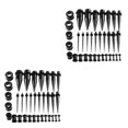 thumbnail image 3 of Transemion 36 Pieces Ear Gauges Stretching Kit Expanders 14G-00G Plugs Black 36 Pcs 2Set, 3 of 6