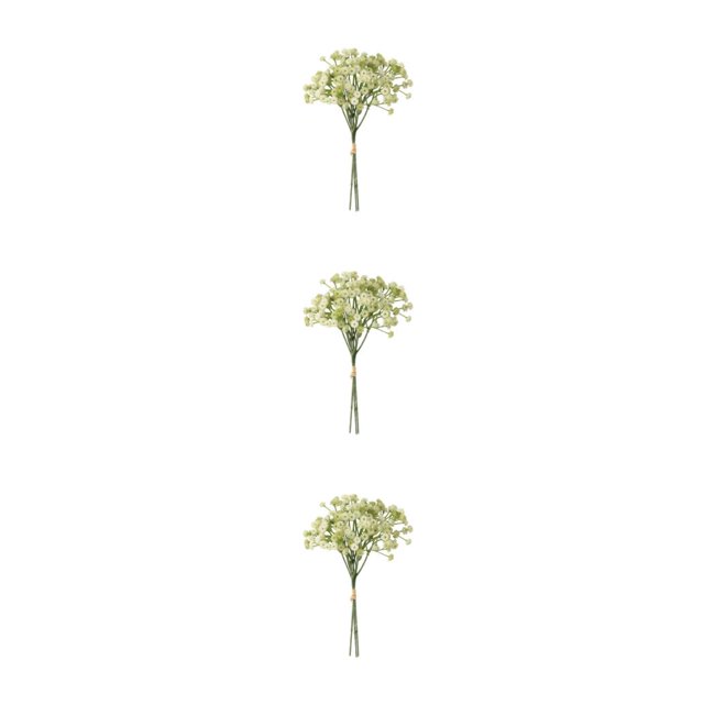 Cateissary 135 cabezas flores artificiales bebés ramo de flores ramos cena guirnalda arreglo tiro accesorios boda verde Type1 NO1