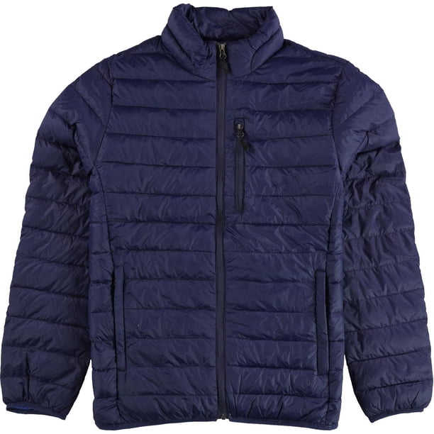 Club Room Mens Down Packable Quilted Puffer Jacket, navy, M