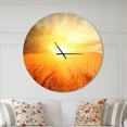 thumbnail image 2 of Designart 'Sand Landscape with Sun ' Modern wall clock, 2 of 6