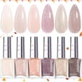 thumbnail image 1 of Set de esmaltes de uñas Beetles 6 colores Nude Shimmer Jelly Pink, 1 of 8