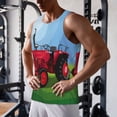 thumbnail image 5 of Salouo Tractor on farming land for Men's Tank Tops,Sleeveless Muscle Shirts for Men Quick Dry Workout Tank Top Gym Muscle Tee Fitness Bodybuilding Sleeveless T Shirt-3X-Large, 5 of 7