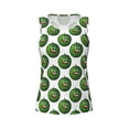 thumbnail image 4 of Fotbe Happy Watermelon Womens Loose Fit Casual Flowy Slim-Fit Tank Tops Athletic Round Neck Trendy Sleeveless Summer Tops for Gym and Yoga-Small, 4 of 9