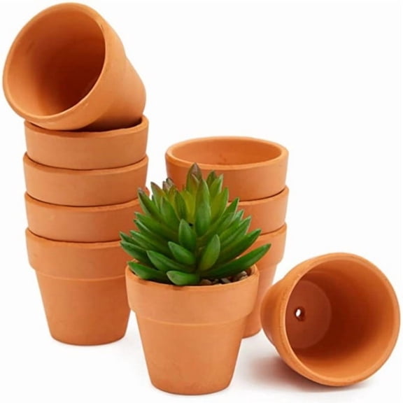 16 Pcs 1.8'' Terra Cotta Pots Pottery Planter Cactus Flower Pots Succulent Pot with Drainage Hole- Great for Plants,Crafts