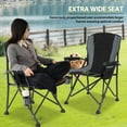 thumbnail image 3 of REDCAMP Oversized Folding Camping Chair for Adults Heavy Duty 300lb, Sturdy Steel Frame Outdoor Portable Lawn Camp Chairs with High Back Cup Holder, 3 of 9