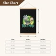 thumbnail image 3 of Rick And Morty Wooden Shaft Hanging Poster Home Decor Poster Wall Art Painting For Living Room Bedroom 12"X18", 3 of 7