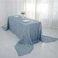 thumbnail image 3 of Efavormart 90" X 156" - Dusty Blue Accordion Crinkle Taffeta Rectangular Table Cover - Perfect for Wedding Ceremonies, Parties, Upscale Occasions, Birthday Celebrations, and Any Special Event, 3 of 11