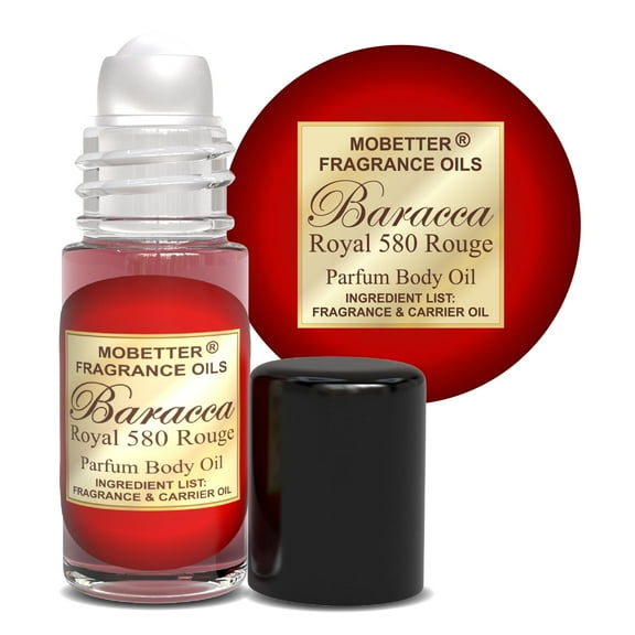 MOBETTER FRAGRANCE OILS Baracca Royal 580 Rouge 1 Oz Perfume Fragrance Body Oil for Unisex