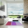 thumbnail image 7 of Ahgly Company Machine Washable Indoor Square Transitional Medium Violet Red Pink Area Rugs, 5' Square, 7 of 7