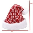 thumbnail image 3 of WREESH Women's Colorful Santa Claus Hat Holiday Party Decoration Hat for Joyful Gatherings Red, 3 of 4