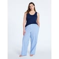 thumbnail image 3 of Joyspun Women's Poplin Sleep Pants, 30'' Inseam, Sizes XS-3X, 3 of 5