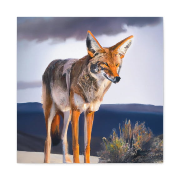 Coyote in Hyperrealism - Canvas