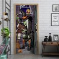 thumbnail image 4 of Horror Wallpaper Patrón De Bruja Etiqueta De La Puerta Autoadhesivo Impermeable Bruja Mural Pvc Tatuajes De Pared Para La Decoración De Halloween Decoración Del Partido 3D matsuzay HA013669-00, 4 of 7