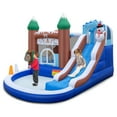 thumbnail image 2 of Costway 6-in-1 Winter Theme Snowman Inflatable Castle Kids Bounce House without Blower, 2 of 10
