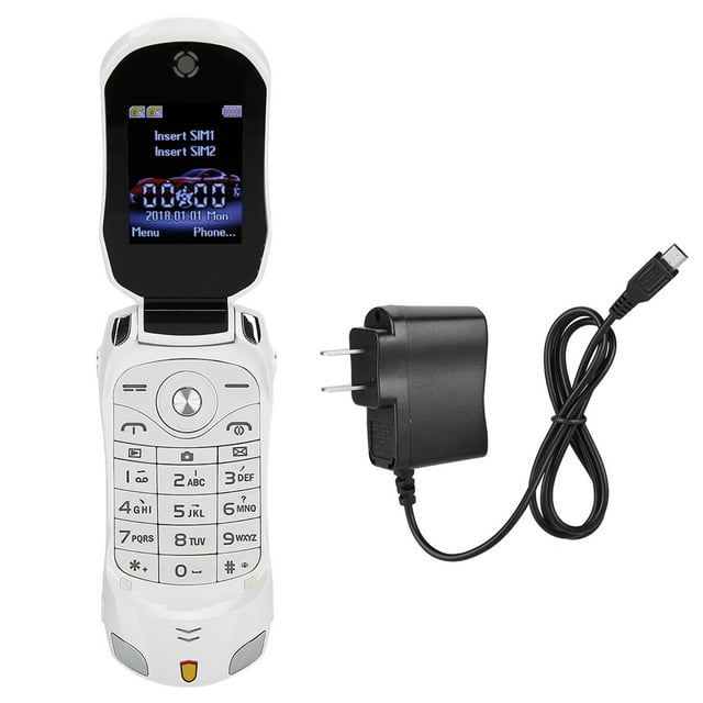 Flip Phone,For Ferrari CAr shape Car Model Mobile Phone Car Model Cell Phone Exceptional Reliability