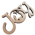 thumbnail image 2 of Krafty Supply 1/4" Birch Wood Joy Word with Nativity Scene | Christmas Crafts | Merry Christmas wood | Christmas wreath | Christmas Door hanger | Wood Letter | Wood Words | Craft Letters | 4", 2 of 4