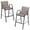Brown, variant on Vitarpatio Outdoor Bar Stools Set of 4, Patio Bar Height Stool Outdoor Textilene Bar Chairs, Gray