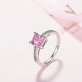 thumbnail image 3 of Anillo HUOGUO Fashion con diamante blanco natural tamaño 5, 3 of 4