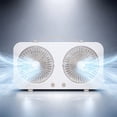 thumbnail image 5 of Dual Head Desktop Fan,5 Speed USB Air Circulation Fan with High Wind,Portable Cooling Fan for Office Bedroom Home Window Desk Use, 5 of 7