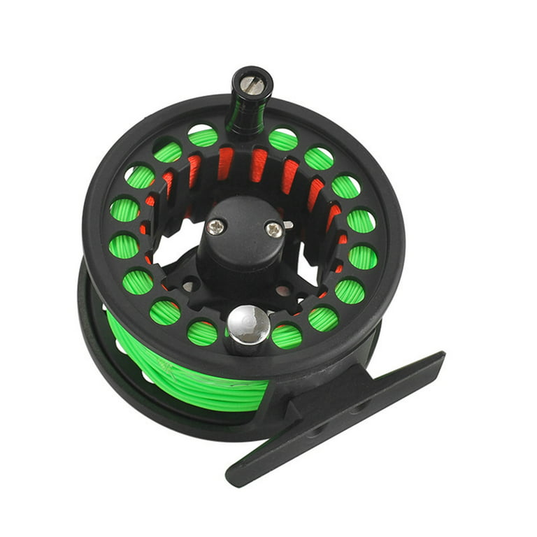 Walmeck 2+1BB Large Arbor Fly Fishing Reel Lightweight Machined Aluminum  Alloy Fly Fishing Reel with Line 