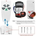 thumbnail image 3 of Universal Ceiling Fan Remote Control Kits with Light Dimmer 3 Speed FAN28R Receiver Lamp Dim Remote Replacement for Harbor Breeze Hampton Bay Hunter,Replace FAN-53T 2AAZPFAN53T 11T KUJCE9103 UC7030T, 3 of 5