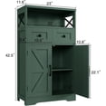thumbnail image 2 of VEANERWOOD Farmhouse Storage Cabinet with 2 Doors and 2 Drawers, Freestanding Buffet Sideboard Cabinet for Kitchen, Laundry, Living Room,Bathroom, 2 of 7