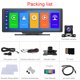 thumbnail image 3 of Riwesomey ABS Auto Dash Cam Metal a prueba de viento IP69 Impermeable Función de radio WiFi 9 pulgadas Triangular 1024x600 Control de voz Pantalla digital Cámaras de salpicadero de coche Riwesomey VI016957-00B, 3 of 6