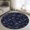 Dark Blue, variant on Round Area Rugs Collection 3 Ft, Grey Cartoon Space Non-Slip Residential Carpet, Star Spacecraft Rocket Meteorite Indoor Crawling Mats Doormat Runner Rugs Play Mat forBedroom