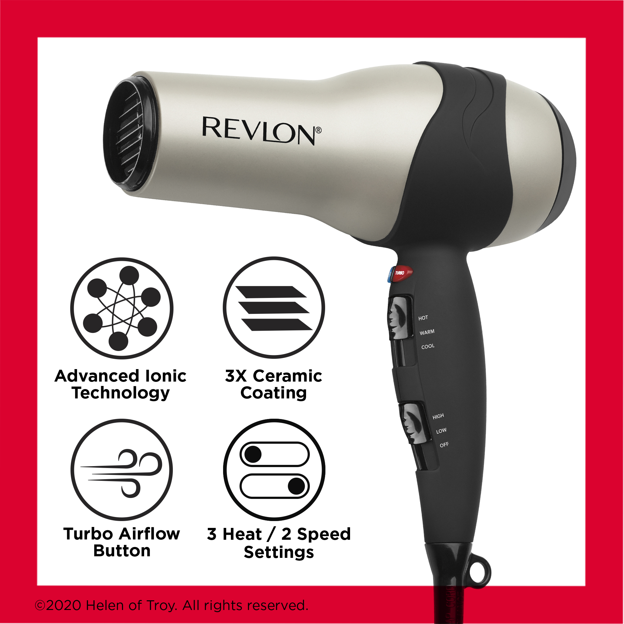 Revlon 1875W Turbo Ceramic + Ionic Hair Dryer photo 4