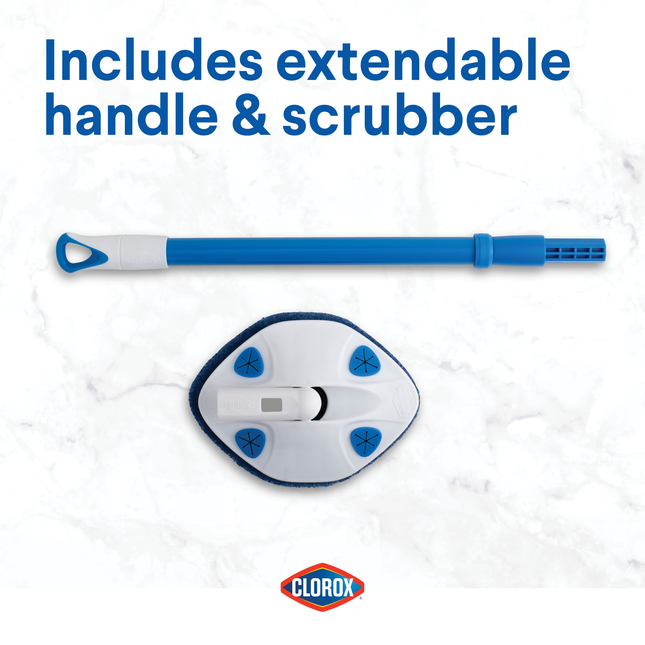 Clorox Extendable Tub and Tile Scrubber, 28.5 Inch photo 2