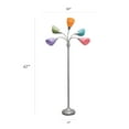 thumbnail image 4 of Simple Designs 5 Light Adjustable Gooseneck Floor Lamp, 4 of 9