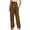 Brown, variant on Lroveb Casual Pants for Women, High Waisted Baggy Straight Leg PantsLadies Solid Color Pocket Loose Leggings Long Pants Beige