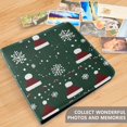 thumbnail image 4 of FORMRS 3 Ring Photo Album 4"x6" Self Adhesive Large Capacity PU Leather Cover, Christmas Santa Hats, 4 of 8