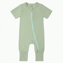 KPOPLK Casual Fall Winter Clothes Baby Boy Long Sleeve Romper Jumpsuit Playsuit One Piece Outfit(Green,3-6 Months)