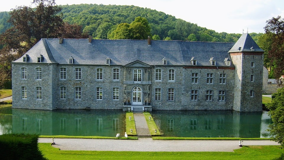 Wallonia Houses Belgium Castle Ardennes20 Inch By 30 Inch Laminated