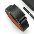 thumbnail image 6 of GAEKEAO Leather Ratchet Belt for Men Automatic Adjustable Click Buckle Belts for Dress Casual Trim to Fit with Gift Box, 6 of 8
