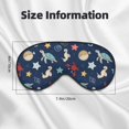 thumbnail image 5 of Naloa Sea Creatures Print Sleep Mask for Sleeper, Light Blocking Sleeping Eye Mask for Women Men, Eye Shade with Adjustable Strap for Travel, Nap,Meditation, 5 of 7