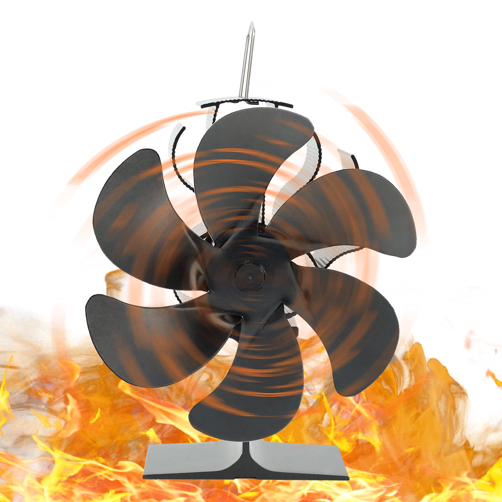 Fireplace Fan NonElectric Fan for Stove Thermoelectric Wood Stove Fans for Log, Wood