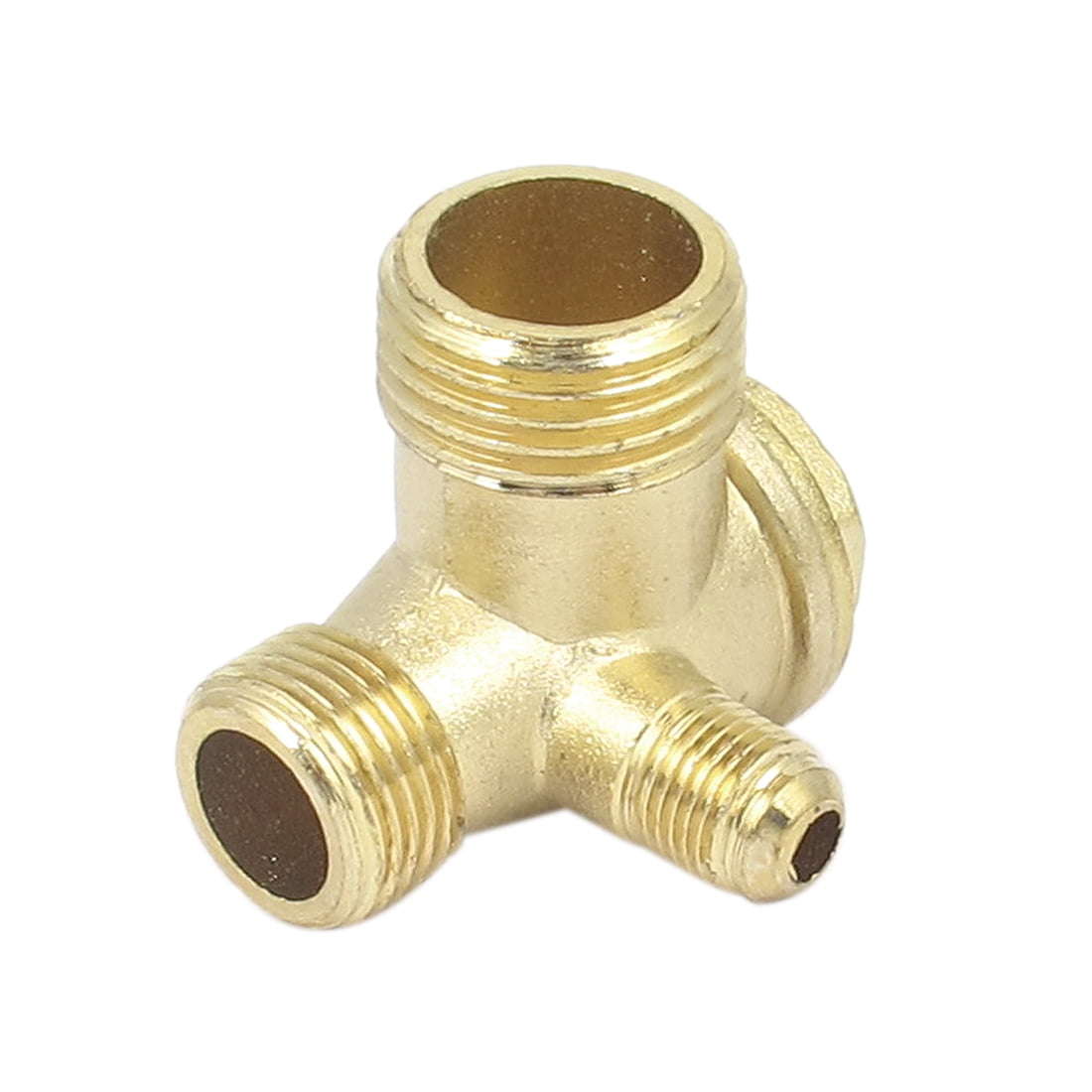 Air Compressor 3 Ports Brass Male Threaded Check Valve Connector Tool