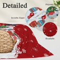 thumbnail image 2 of Red Snowman Christmas Pillow Covers, Linen Long Throw Pillow Case, Xmas Tree Gifts Snowflake Winter Holiday Pillow Protector Decorative Cushion Cover for Living Room/Bedroom 12" x 20", 2 of 8