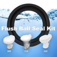 thumbnail image 4 of 385311658 Kit De Sello De Bola De Descarga De Repuesto Para Inodoros Dometic 300 310 Y 320 Rv Autocaravana Y Remolque, Color Negro, 4 of 5