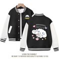 thumbnail image 1 of Sanrio Cinnamoroll Jacket Hello Kitty Kuromi Overcoat Woman Jacket Autumn Spring Kids Loose Sports Baseball Uniform Clothes Gift, 1 of 7