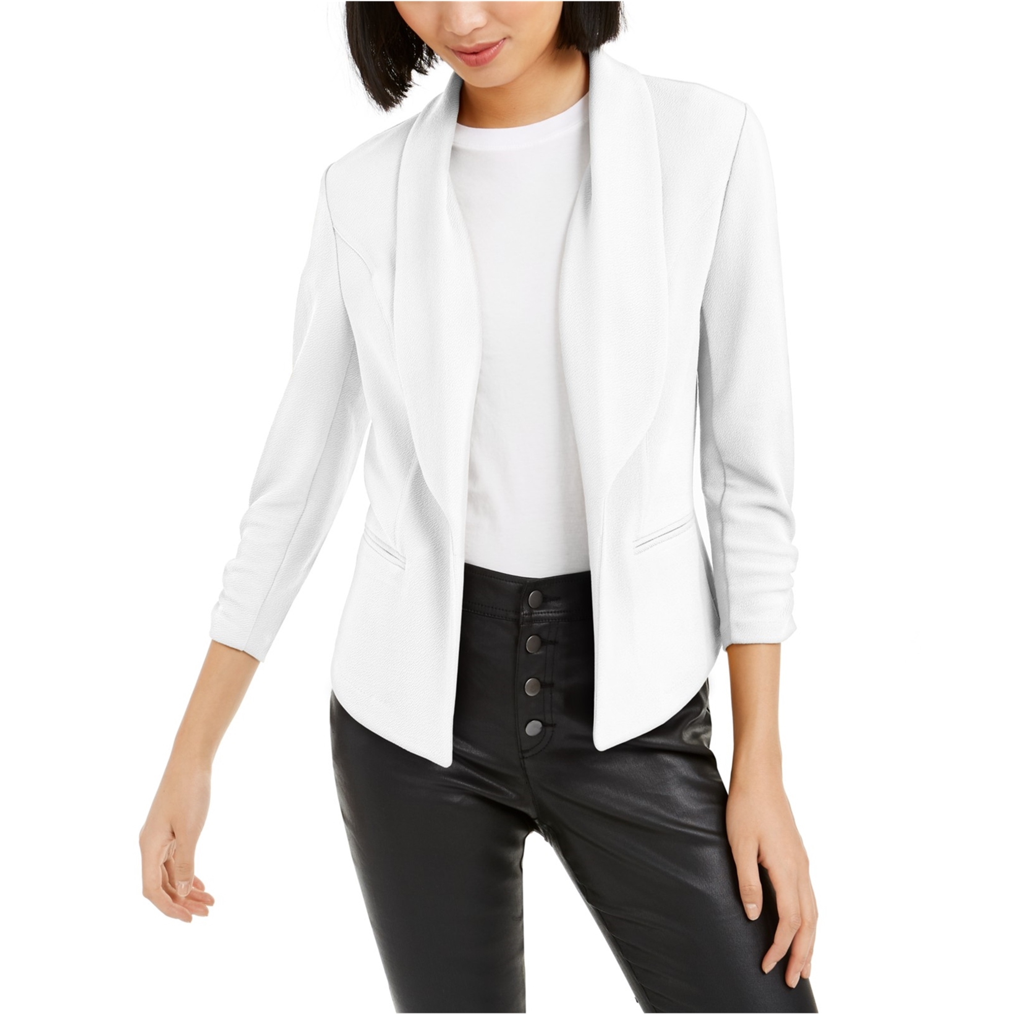 10363円 最大91%OFFクーポン bar III ファッション ブレザー Womens Crepe Blazer Jacket White XX-Small