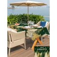 thumbnail image 4 of Outdoor Tablecloth with Umbrella Hole and Zipper, Green Christmas Rectangle Table Cloth 54x80 Inch Waterproof Tablecloth, Xmas Tree Snowflake Farmhouse Picnic Table Cover for Patio Camping, 4 of 7